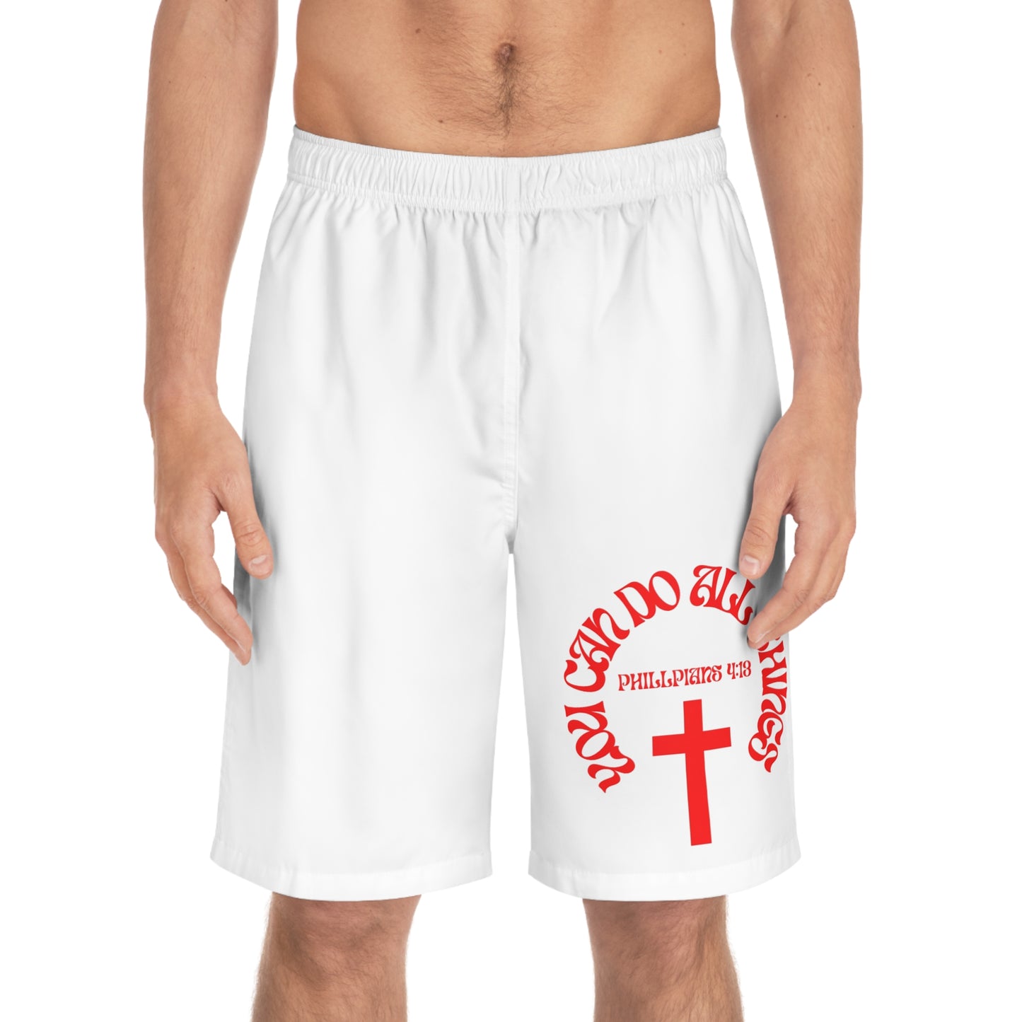 Philippians 4:13 Broad Men's Shorts