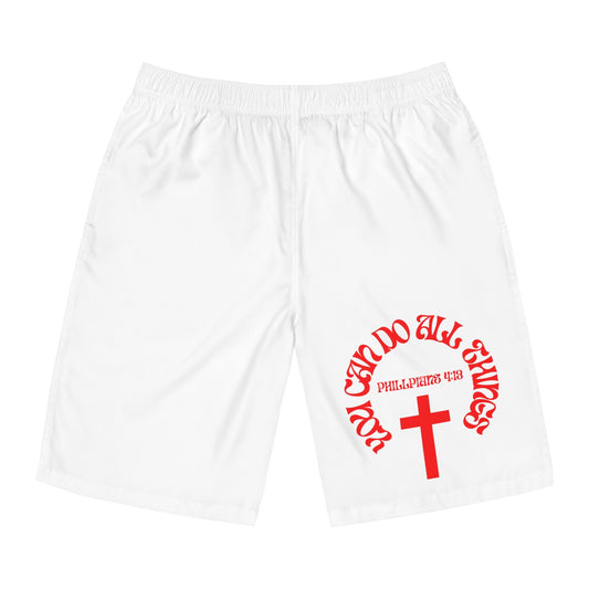 Philippians 4:13 Broad Men's Shorts